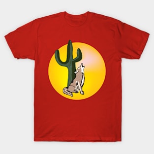 Coyote, wildlife, gifts, full moon, wild animals, Coyote Moon T-Shirt